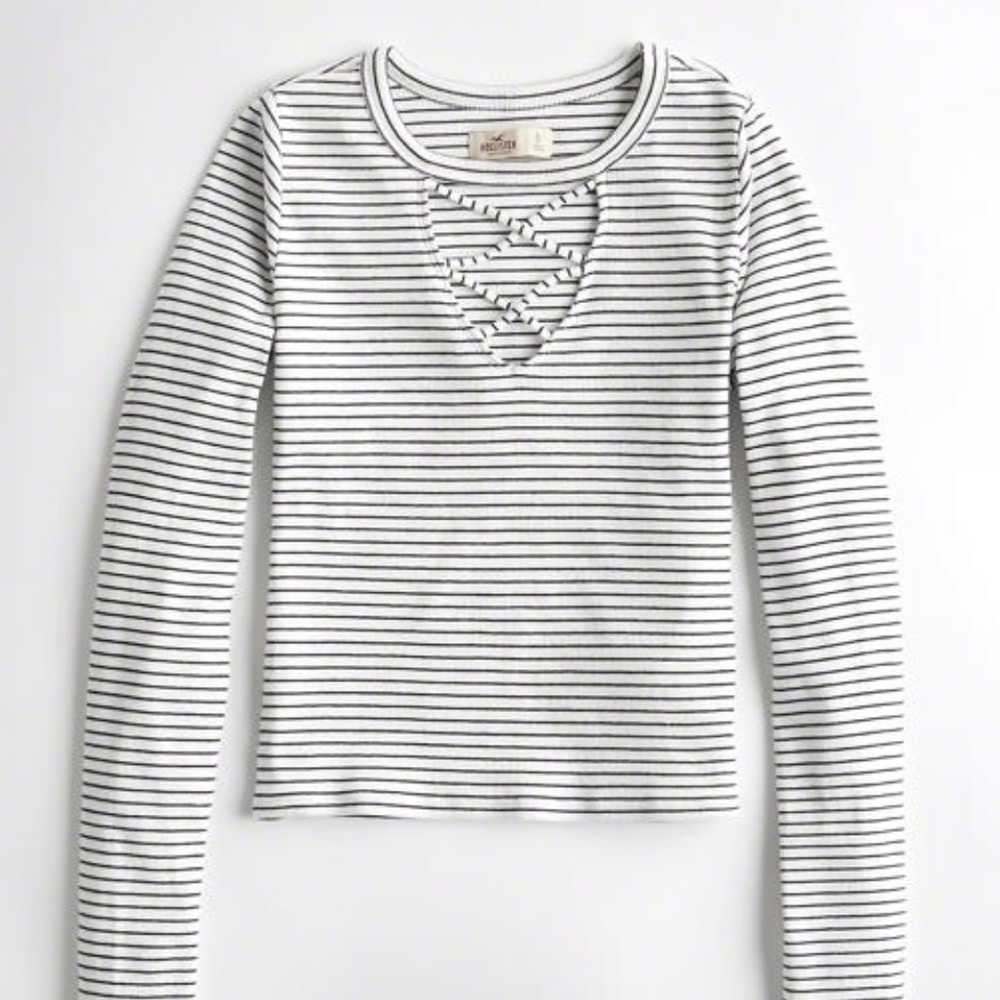 Strappy Slim Crop T-Shirt Sz Small